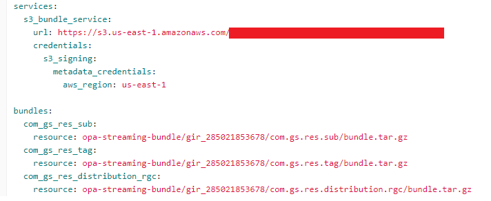 Figure 3: OPA configuration with each Rego policy as a bundle