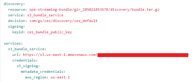 Figure 4: OPA bundle discovery configuration